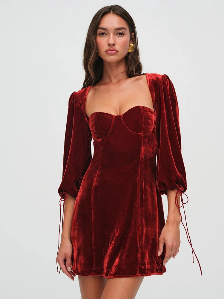 velvet red mini dress xxxiticat Women's Sleeveless Spaghetti Strap Cowl Neck Open Back Swing Hem Cocktail Party Dresses(WR,S) : Clothing, Shoes & Jewelry 100% Polyester Wine Red Velvet Long Sleeve
