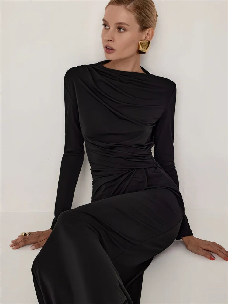 taylor long sleeve maxi dress Taylor Women's Long Sleeve Solid Chiffon Maxi Dress