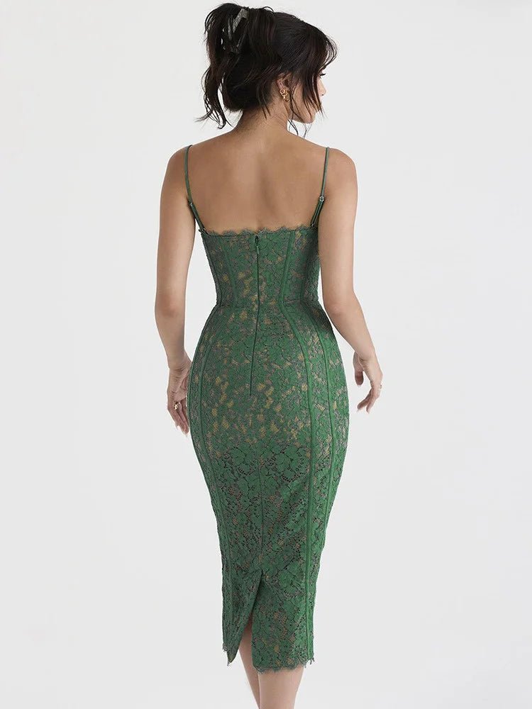 Emerald Midi Dress Cue Allure Emerald Midi Dress Cue Allure